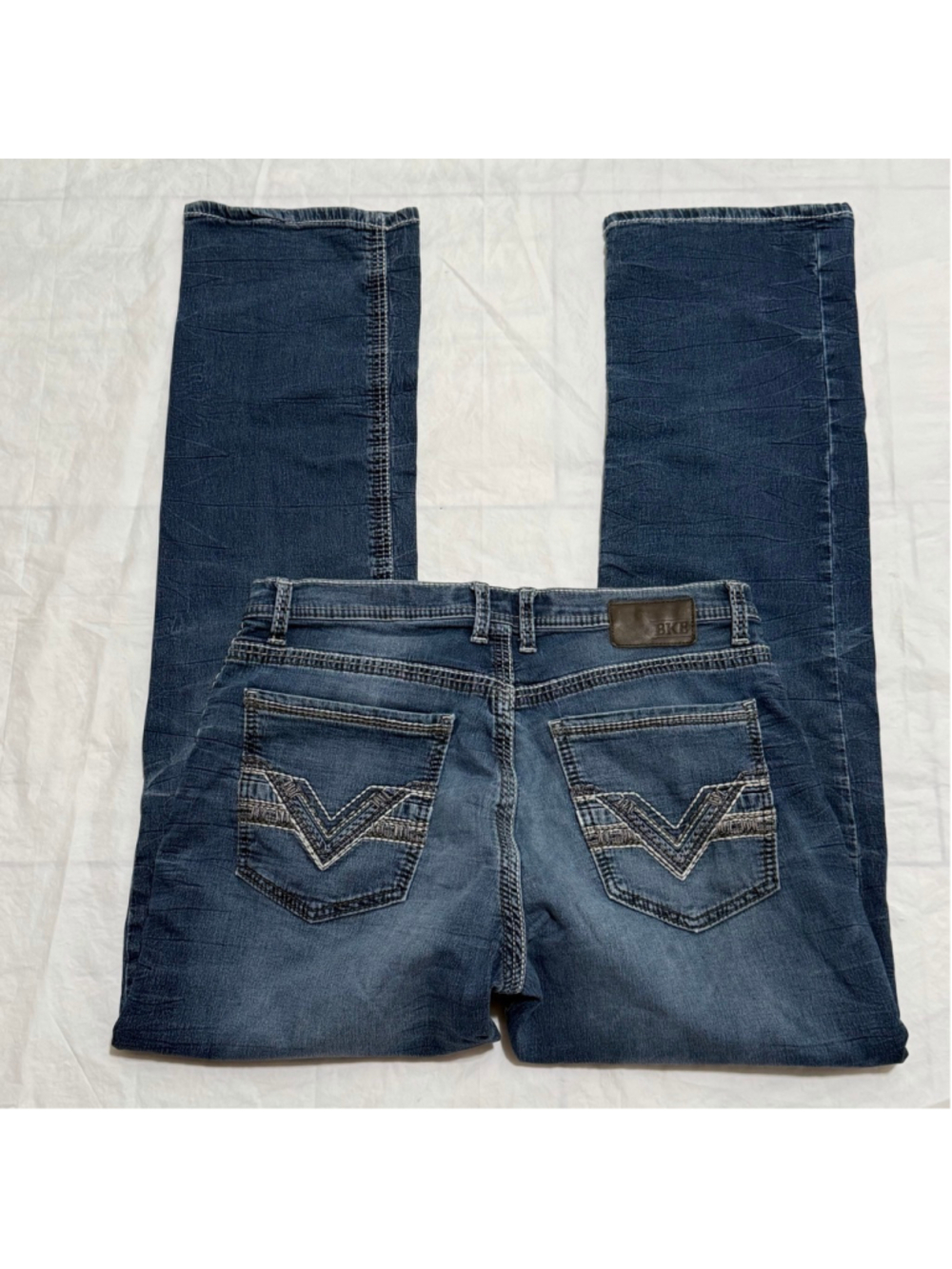 BKE Tyler Straight Men’s Jeans Size 34 Waist XL Length